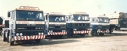 DAF 2500 & 2800 tractor units operating at 38,000 GVW.
